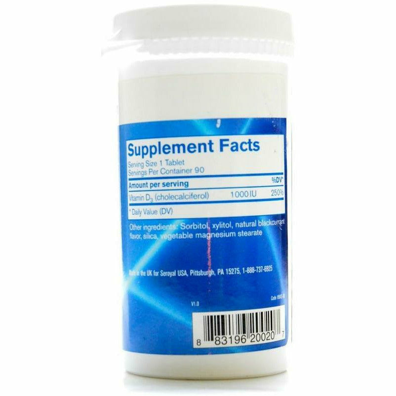 Chewable Vitamin D 1000 IU 90 tabs by Pharmax - Clinical Nutrition Centers
