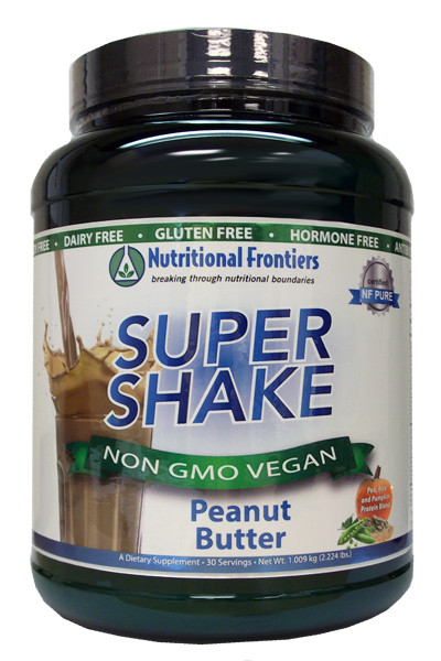 Vegan protein powder Super Shake Peanut Butter by Nutritional