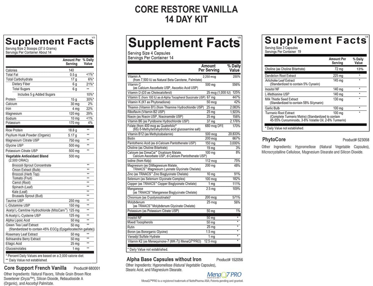 Core Restore 14 Day Detox Reviews Core Restore 14-Day Detox Kit Vanilla Flavor by Ortho Molecular