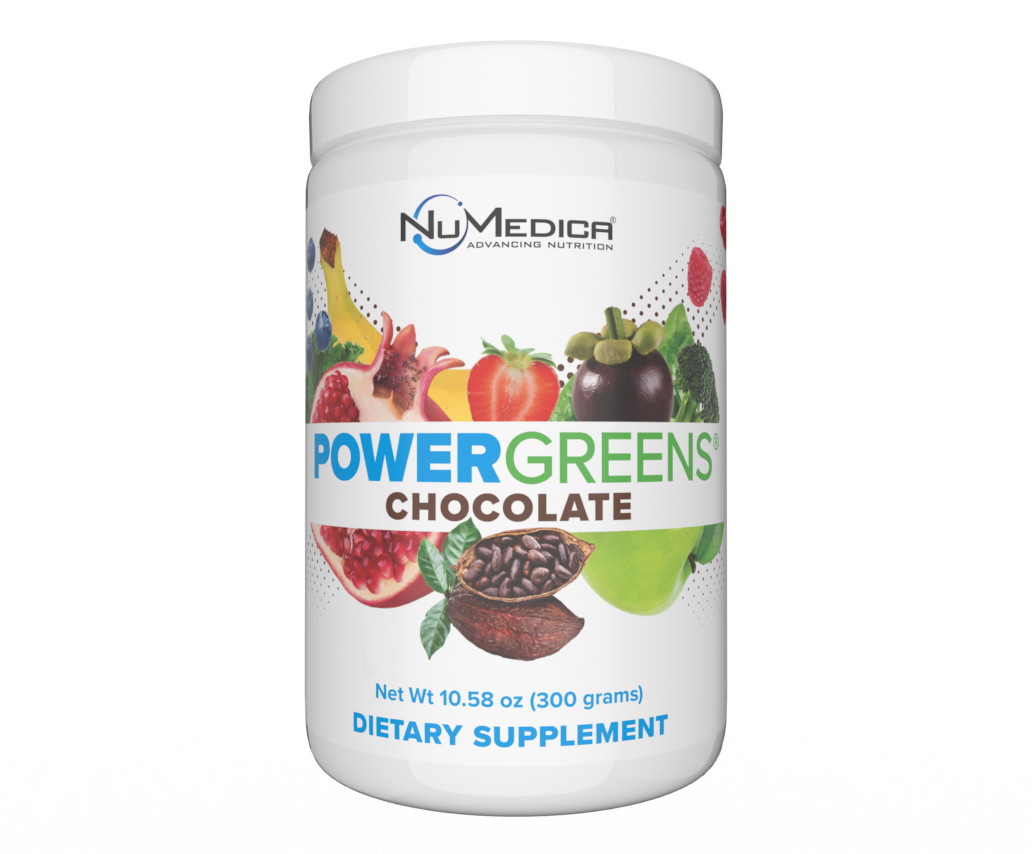 Power Greens® Chocolate powder (30 servings) 10.58 oz. by NuMedica