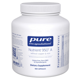 Nutrient 950® A without copper & iron 180 capsules by Pure Encapsulations
