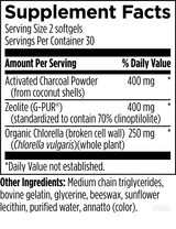 Charcoal Plus Binder 60 softgels by Designs For Health