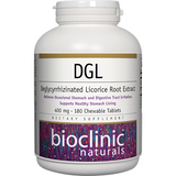 DGL 180 chewable tabs By Bioclinic Naturals