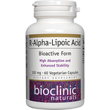R-Alpha-Lipoic Acid 100mg 60 vcaps By Bioclinic Naturals