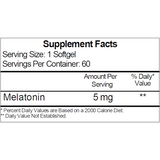Melatone 5 mg 60 softgels by Ecological Formulas