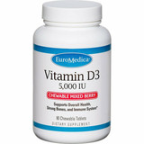 Vitamin D3 5,000 IU Mixed Berry 90 Chews by EuroMedica