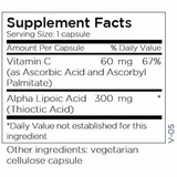Alpha Lipoic Acid 300mg 100 caps by Metabolic Maintenance
