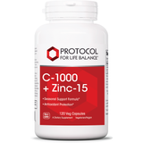 C-1000 + Zinc-15 120 vcaps by Protocol For Life Balance