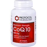 CoQ10 600 mg 60 gels by Protocol For Life Balance