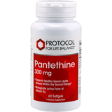 Pantethine 300 mg 60 gels by Protocol For Life Balance
