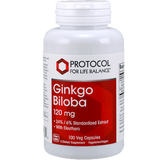 Ginkgo Biloba 120 mg 100 vcaps by Protocol For Life Balance