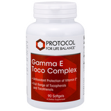 Gamma Vitamin E Complex 90 gels by Protocol For Life Balance