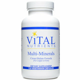 Multi Minerals Citrate No Cu/F 120 caps by Vital Nutrients