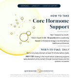 Core Hormone Support NET WT 3.38 FL OZ (100mL) By Quick Silver From Clinical Nutrition Centers