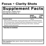 Focus + Clarity Shots  By Quick Silver From Clinical Nutrition Centers