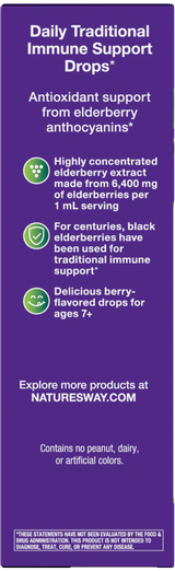 Sambucus Traditional Immune Elderberry Drops - 1 fl oz (30 ml) / Elderberry By Nature's Way