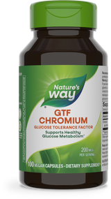 GTF Chromium Glucose Tolerance Factor - 100 capsules By Nature's Way