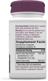 Devil’s Claw-Last Chance¹ - 90 capsules By Nature's Way