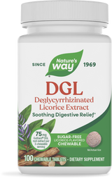 DGL Sugar Free - 100 chewables / Licorice By Nature's Way