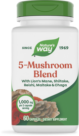 5-Mushroom Blend - 60 capsules By Nature's Way