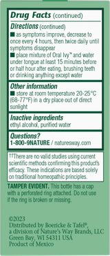 Oral Ivy Drops - 1 fl oz (30 ml) By Nature's Way