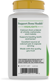 Calcium Citrate, Carbonate & Malate - 100 capsules By Nature's Way