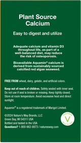 Alive!® Calcium Bone Support - 60 tablets By Nature's Way