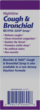 Boericke & Tafel® Nighttime Cough & Bronchial Syrup - 4 fl oz (120 ml) By Nature's Way