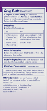 Boericke & Tafel® Nighttime Cough & Bronchial Syrup - 4 fl oz (120 ml) By Nature's Way