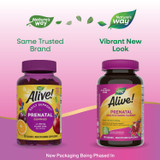 Alive!® Daily Support Prenatal Gummy Multivitamin - 90 gummies / Orange & Raspberry Lemonade By Nature's Way