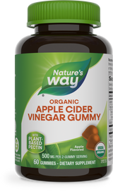 Organic Apple Cider Vinegar Gummies - 60 gummies / Apple By Nature's Way