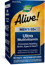Alive!® Men's 50+ Ultra Multivitamin - 60 tablets By Nature's Way