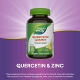 Quercetin Gummies with Zinc - 60 gummies / Lemon By Nature's Way