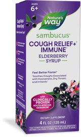 Sambucus Cough Relief + Immune Elderberry Syrup - 4 fl oz (120 ml) By Nature's Way