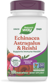 Echinacea Astragalus & Reishi Premium Blend - 100 capsules By Nature's Way