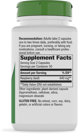 Raspberry Leaf - 100 capsules By Nature's Way