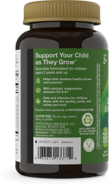 Kids Growing Bones & Muscles Gummies - 60 gummies / Wildberry By Nature's Way