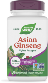 Asian Ginseng Standardized Extract - 60 capsules By Nature's Way