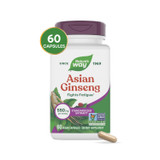 Asian Ginseng Standardized Extract - 60 capsules By Nature's Way
