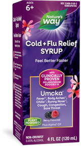 Umcka Cold+Flu Relief Syrup - 4 fl oz (120 ml) / Berry By Nature's Way
