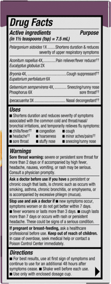 Umcka Cold+Flu Relief Syrup - 4 fl oz (120 ml) / Berry By Nature's Way