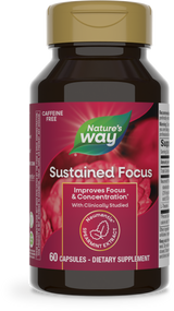 Sustained Focus - 60 capsules By Nature's Way