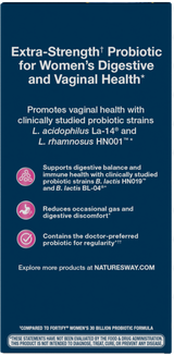 Fortify® Women's Extra-Strength† Probiotic - 30 capsules By Nature's Way