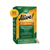 Alive!® Max3 Potency Adult Complete Multivitamin-No Added Iron - 90 tablets By Nature's Way