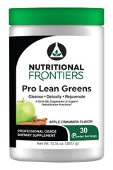 Pro Lean Greens Apple Cinnamon Flavor Detoxification Drink Mix by Nutritional Frontiers 356.25 g (12.57 oz.) powder
