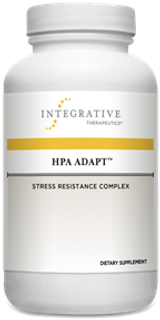 Supporting the Stress Response System with Adaptogenic Herbs*

 The hypothalamic-pituitary-adrenal axis, or HPA axis, is the central part of the stress response system. It involves a complex set of interactions and feedback loops between the hypothalamus, the pituitary, and the adrenal glands. The HPA axis also plays a role in the regulation of other systems of the body, including the gastrointestinal, neurological, and immune systems. Therefore, supporting optimal HPA axis function is important to maintaining overall health and wellness.

HPA Adapt combines five powerful adaptogenic herbs to help the body better respond to both mental and physical stressors.* With key ingredients, such as Rhodiola root extract, Sensoril® Ashwagandha, and Eleuthero root extract, combined with standardized extract of Maca and Holy Basil leaf, HPA Adapt supports healthy stress hormone balance via the HPA axis.*

HPA Adapt:

Is a non-stimulant formula.
Reduces mental stress and fatigue.*
Improves mood and calms occasional anxiety.*
Supports cognitive function.*