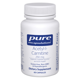 AcetyL-L-Carnitine 500 mg 60 capsules by Pure Encapsulations