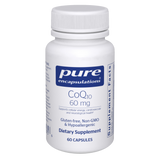 CoQ10 60 mg 60 capsules by Pure Encapsulations