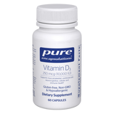 Vitamin D3 250 mcg (10,000 IU) 60 capsules by Pure Encapsulations