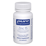 Zinc 15 - 60 capsules by Pure Encapsulations